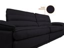 Ver imagem 7 de Sofá Niko 2,30m com Molas Retrátil Reclinável Velosuede - Netsofas - Preto