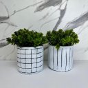 Ver imagem 4 de Conjunto vaso decorativo de cerâmica com pintura artesanal