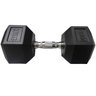 Halter Peso 20kg Sextavado Dumpbell Emborrachado Cromado Academia Musculaçao Biceps Triceps Exercici - 1