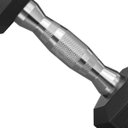 Ver imagem 3 de Halter Peso 20kg Sextavado Dumpbell Emborrachado Cromado Academia Musculaçao Biceps Triceps Exercici