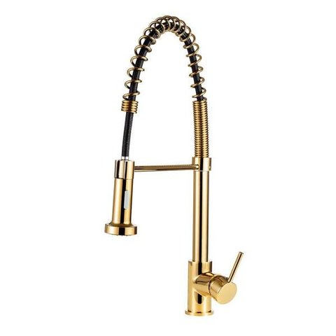 Torneira para cozinha Gourmet Misturador Monocomando Envira Pingoo.casa - Dourado