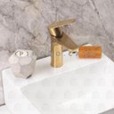 Ver imagem 2 de Torneira para banheiro Misturador Monocomando Baixa Araguaia Pingoo.casa - Dourado