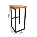 Ver imagem 3 de Kit 2 Banquetas Bistro Premium Estilo Industrial