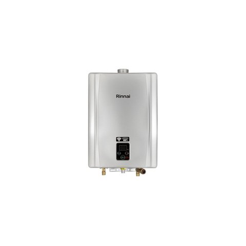 Aquecedor a Gás Rinnai 21 Litros Gn/glp Prata + Kit Ligação Gás:glp
