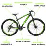 Bicicleta Aro 29 Alumínio Câmbio Shimano Freio a Disco MKD King Preto e Verde - 19 - 3