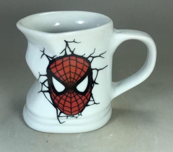 Caneca Amassada Porcelana 250ML Homem Aranha - 2