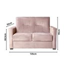 Ver imagem 4 de Sofá 2 Lugares Pequeno Alice e Porta Controle Herreiro Cores Cor:rosa Bebe
