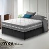 Cama Box com Baú Viúva Preto + Colchão Molas Ensacadas Miami 128x188x64cm - 2