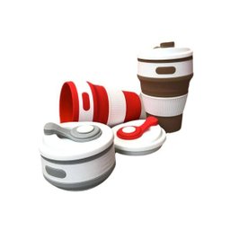 Copo De Silicone Retrátil - 350ml - Cinza - 4