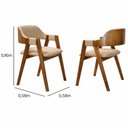 Ver imagem 4 de Sala de Jantar Maciça 6 Cadeiras 1,80x90 Dunnas Sala Nobre