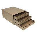 Ver imagem 5 de Gaveteiro Organizador para Folhas Sulfite com 3 Gavetas