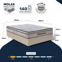 Ver imagem 3 de Cama Box com Colchão Ortobom de Molas Ensacadas Pillow In Pro Vida Casal 138cm