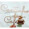 Placa Decorativa Rose Gold, Cantinho Do Café - 2