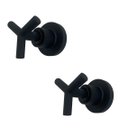 Ver imagem 1 de Kit 2 Acabamento Registro Preto Fosco Chuveiro Banheiro Padrã Deca