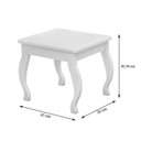 Ver imagem 5 de Penteadeira Camarim Mila com Banqueta Branco – Luapa Móveis