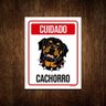 Placa Cuidado Cachorro Rottweiler 2 36x46 - 1