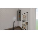 Ver imagem 2 de Aéreo Nicho 20cmx 80cm Suporte Cozinha Americana Cinza