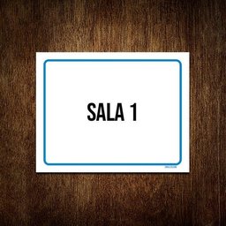 Kit 10 Placas Ambiente Sinalização Setor Sala 1 - 1
