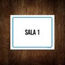 Kit 10 Placas Ambiente Sinalização Setor Sala 1 - 1