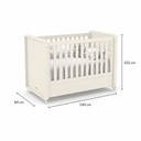 Ver imagem 4 de Berço Tutto Laqueado 2 em 1 100% MDF 61735 Off White Soft Matic Moveis