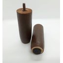 Ver imagem 3 de Kit 12 Pés para Cama Box ou Baú Queen King Size Bipartido ou Conjugado Pezinhos Fortes Madeira Maciç