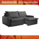 Ver imagem 7 de Sofá Cama Amsterdã Caixa Zero 180m Retrátil e Reclinável com Almofadas Soltas - Movenzo Estofados