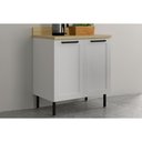 Ver imagem 4 de Balcão Cozinha Tecnomobili CZ4303 2 Portas c/Pés 80cm Branco
