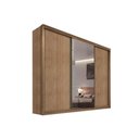 Ver imagem 1 de Guarda Roupa Casal 3 Portas de Correr e 8 Gavetas c/ 1 Espelho Diamond/Toulon Plus Freijo Cumaru -