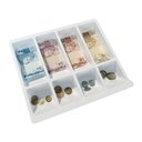 Ver imagem 2 de Porta Notas,cédulas e Moedas Niqueleira Branco Acabamento Moveis para Mercado Loja