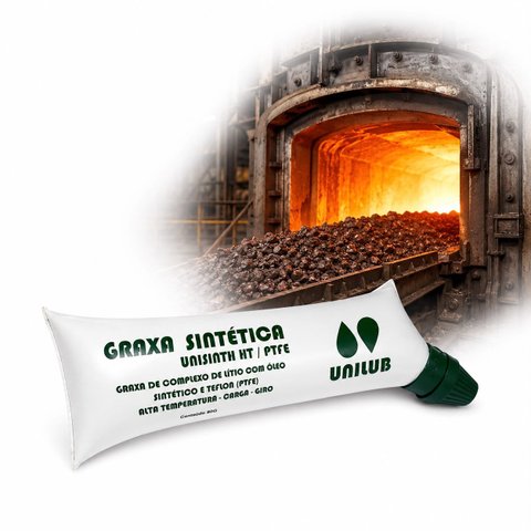 Graxa Ptfe Sintética para Fornos de Minérios 80g Branca