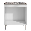 Ver imagem 5 de Balcão Gabinete para Cooktop Cozinha Andréia 4/5 Bocas com Tampo 2 Portas Branco - Abmaza