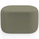 Ver imagem 3 de Kit 2 Puffs Decorativos Orgânico para Living Quarto 70cm Doha W01 Bouclê Verde Oliva - Lyam Decor