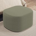 Ver imagem 7 de Kit 2 Puffs Decorativos Orgânico para Living Quarto 70cm Doha W01 Bouclê Verde Oliva - Lyam Decor