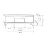 Rack Retrô Rio Para TV até 60 polegadas Branco - Olivar Móveis - 5