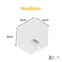 Ver imagem 5 de Kit 2 Arandela Mini Led 2w 3000k Cubo Parede Regulável - Branco - 110v/220v