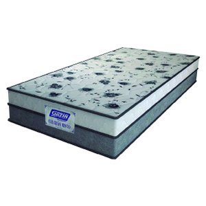 Colchão Solteiro Gazin Espuma D33 Fort 88x188x21cm Cinza/Branco - Suporta até 150kg por Pessoa