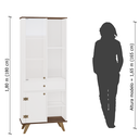 Ver imagem 4 de Estante Multiuso Cristaleira 71,5cm 02 Portas Mlt2044-Brme Estilare Branco