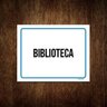 Kit 10 Placas Ambiente Sinalização Setor Biblioteca - 1