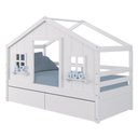 Ver imagem 3 de Cama Casinha Dos Sonhos com 02 Gavetas Madeira Maciça Branco Megamobilia