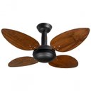 Ver imagem 1 de Ventilador De Teto Luxo Office Jet Pétalo Preto Imbuia 220v