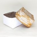 Ver imagem 3 de Cesto Quadrado Palha Branco com Tampa:M