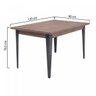 Mesa de Jantar 4 Lugares 120cm Tampo Bp Melamínico Pés em Aço Espanha Espresso Móveis - 2