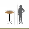Mesa Bistrô 60cm Tampo MDF Pés em Aço Belle Espresso Móveis - 6