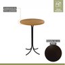 Mesa Bistrô 60cm Tampo MDF Pés em Aço Belle Espresso Móveis - 5
