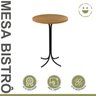 Mesa Bistrô 60cm Tampo MDF Pés em Aço Belle Espresso Móveis - 3