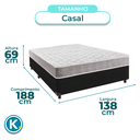 Ver imagem 3 de Conjunto Cama Box Preto Casal + Colchão D23 D23 Inducol