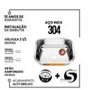 Ver imagem 2 de Cuba Industrial American Steel 50x40x25 35l Inox 304