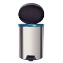 Ver imagem 2 de Lixeira C/ Pedal New Aço Inox 12 L Tramontina 94538712