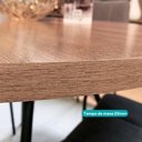 Ver imagem 5 de Conjunto de Sala de Jantar 6 Cadeiras Solare Carraro Noce Dourado