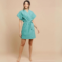 Ver imagem 3 de Roupão de Banho Havai Felpudo Curto Adulto M Verde